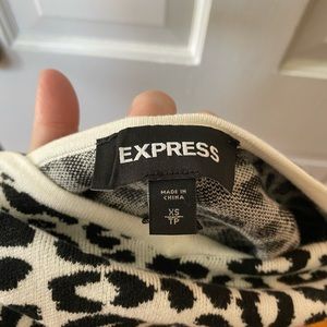 Express XS Leopard Tube Top